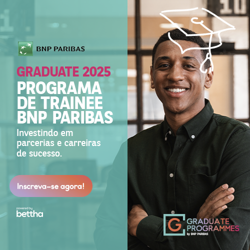 Banner Programa de Estágio BNP Paribas 2025 + Bettha