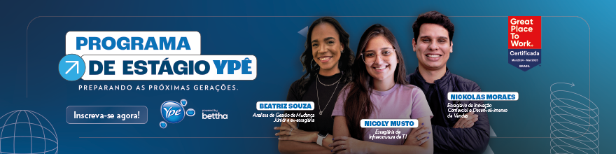 Banner Programa de Estágio Ypê 2025 + Bettha